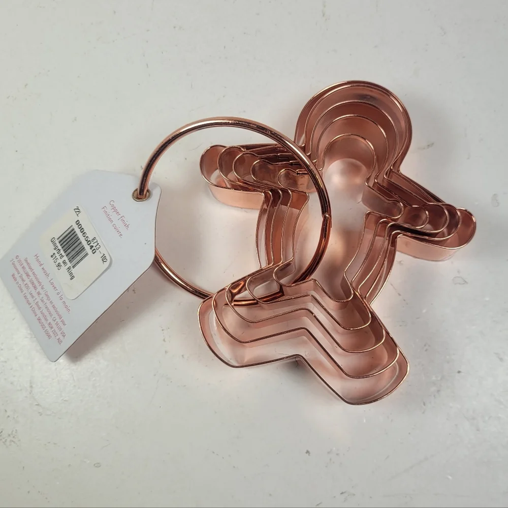 Williams Sonoma Copper Cookie Cutters Set